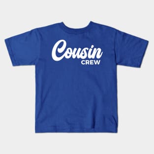 Cousin Matching Family Typography White Kids T-Shirt